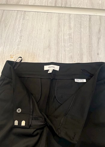 Siyah Kadın Kumaş Pantolon - Görsel 5