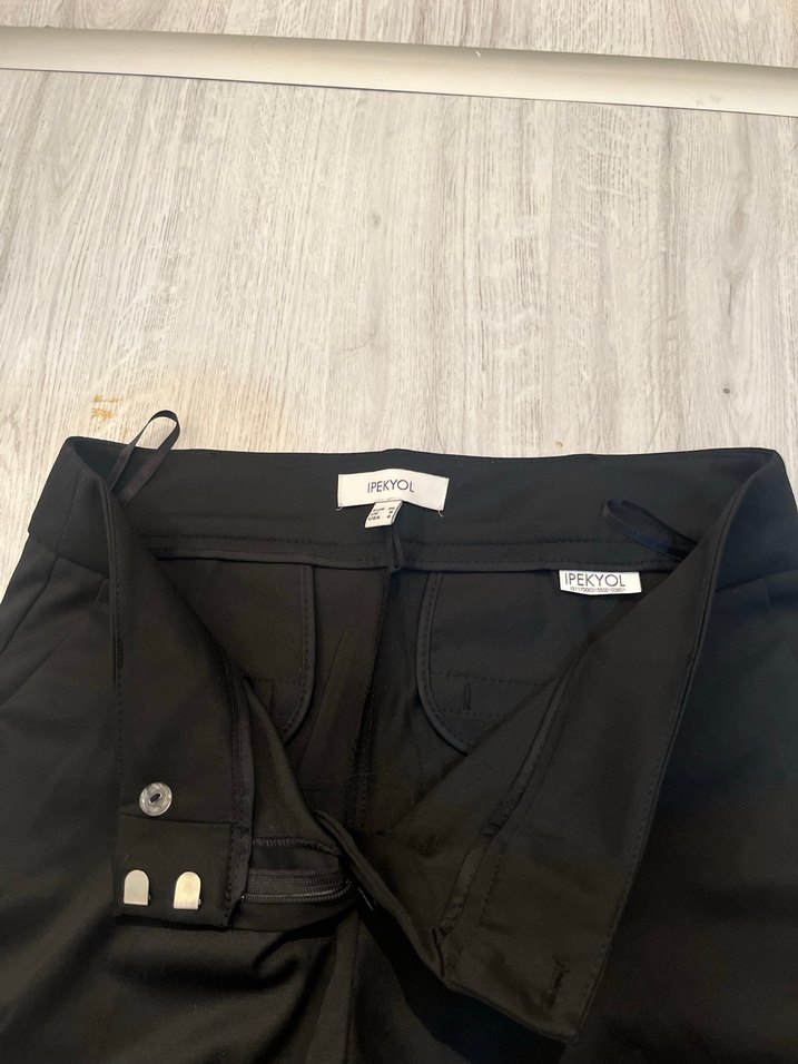 Siyah Kadın Kumaş Pantolon - Görsel 5
