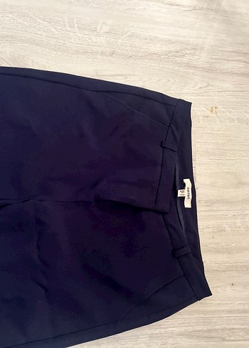 Kadın Lacivert Normal Boy Kumaş Pantolon - Görsel 2