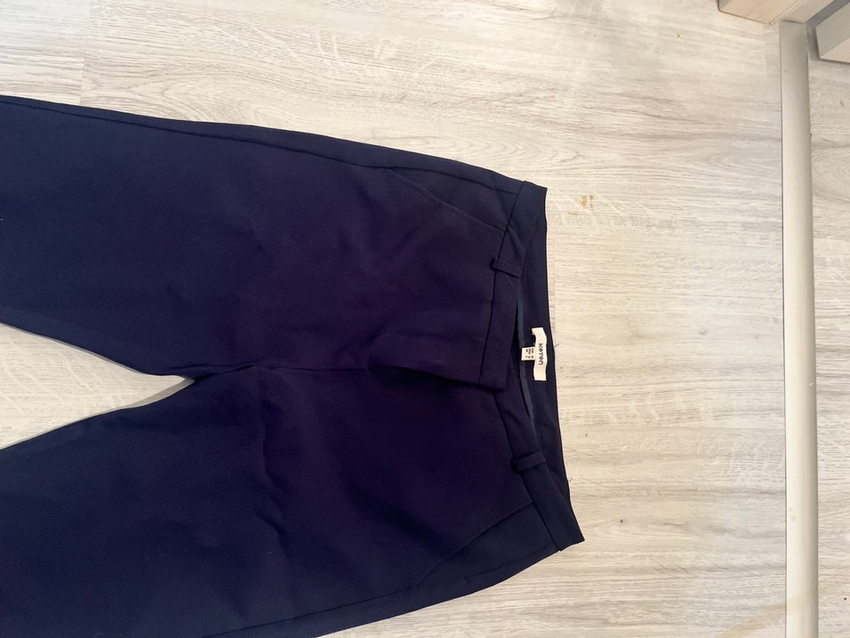 Kadın Lacivert Normal Boy Kumaş Pantolon - Görsel 2