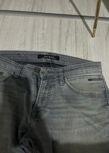 Gri Regular Fit Denim Erkek Pantolon - Görsel 2