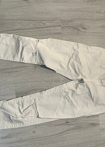 Beyaz Kadın Pantolon - Görsel 2