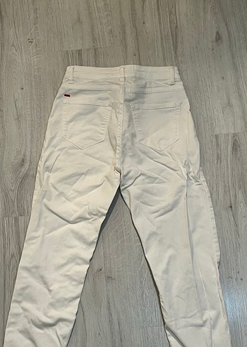 Beyaz Kadın Pantolon - Görsel 5