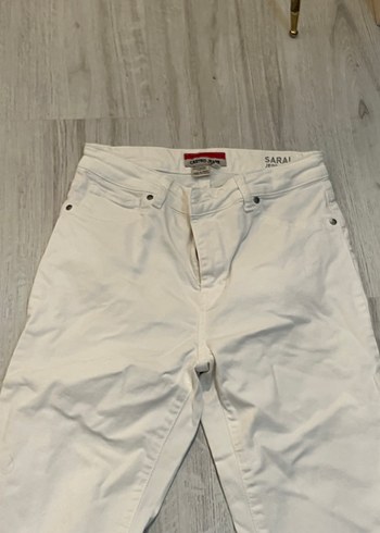 Beyaz Kadın Pantolon - Görsel 6