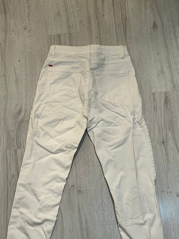 Beyaz Kadın Pantolon - Görsel 5