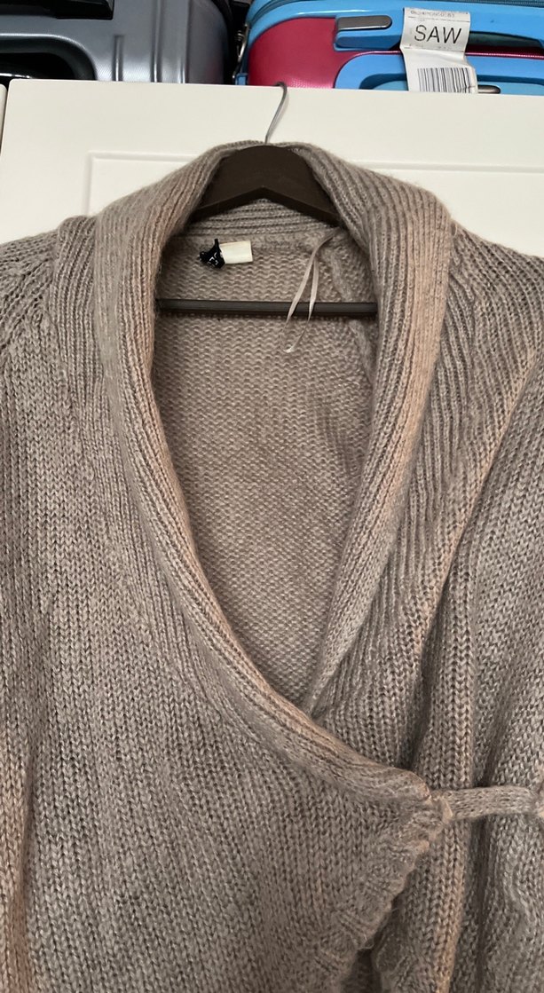 Gri Triko Kadın Hırka - Görsel 2