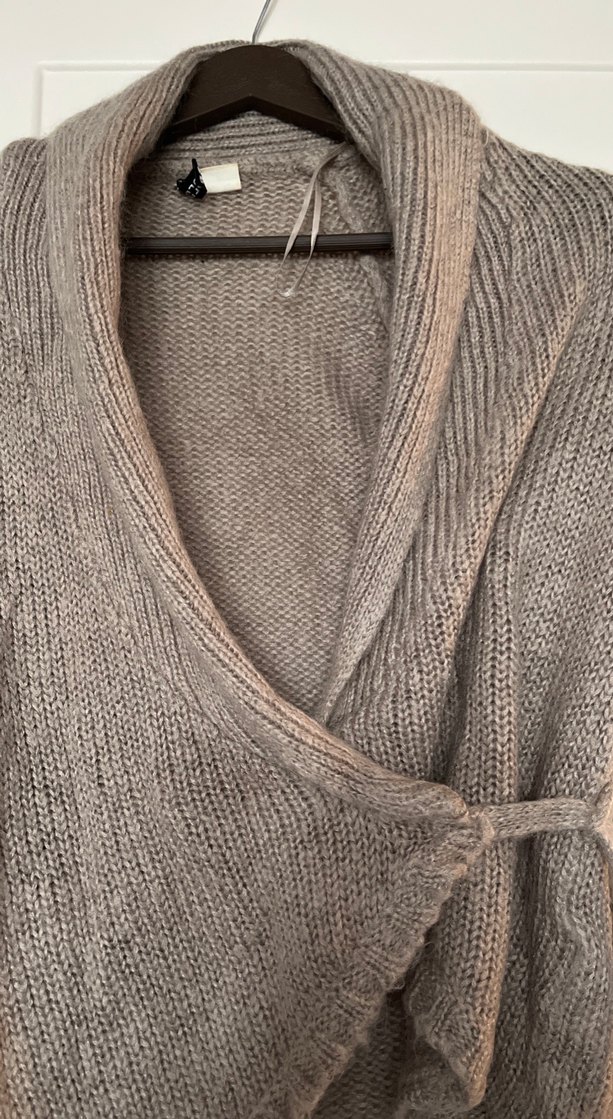 Gri Triko Kadın Hırka - Görsel 3