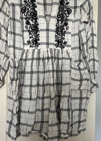 Nakış Detaylı Bohem Uzun Kollu Kadın Tunik - Görsel 5