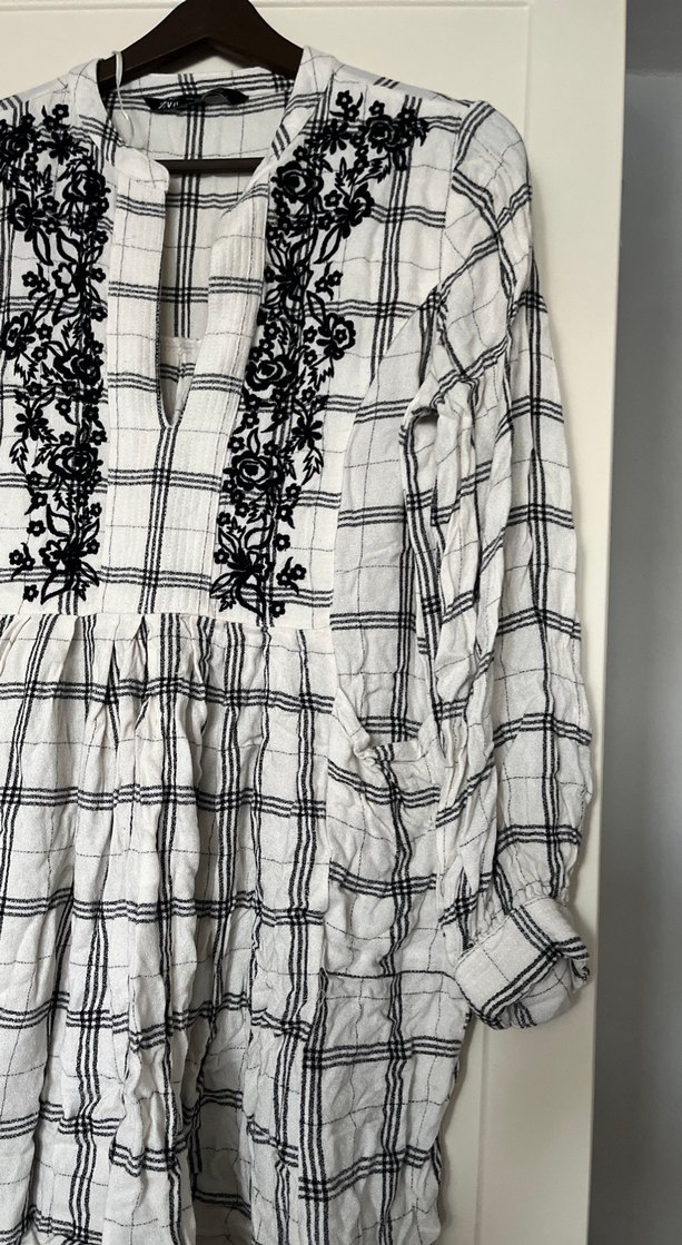 Nakış Detaylı Bohem Uzun Kollu Kadın Tunik - Görsel 3