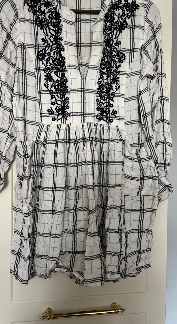 Nakış Detaylı Bohem Uzun Kollu Kadın Tunik - Görsel 5