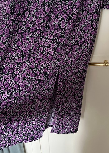 Uzun Mor Kadın Elbise - Görsel 2