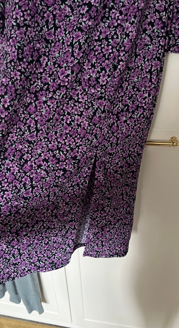 Uzun Mor Kadın Elbise - Görsel 2