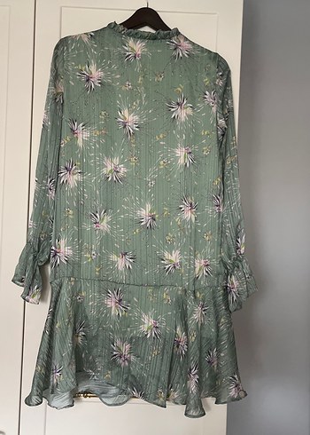 Yeşil mini elbise - Görsel 4