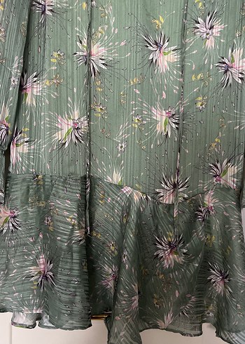 Yeşil mini elbise - Görsel 3