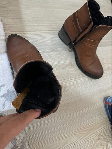 Zara Bayan bot kahve rengi