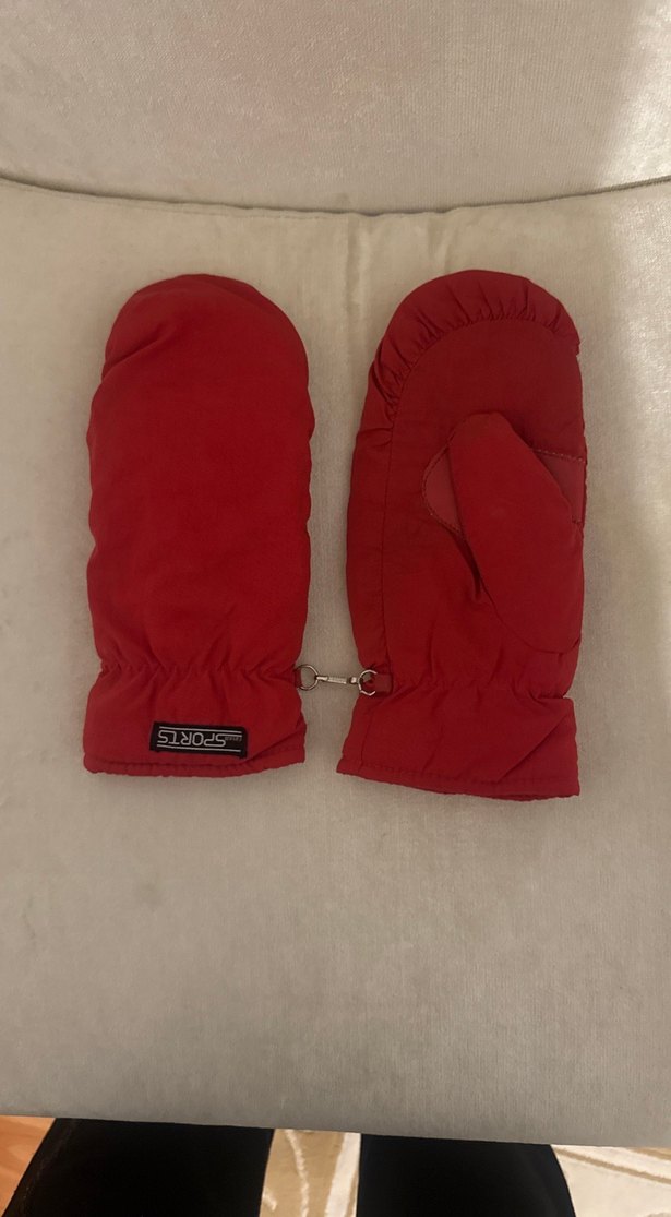 Bayan Kırmızı Eldiven - Görsel 4