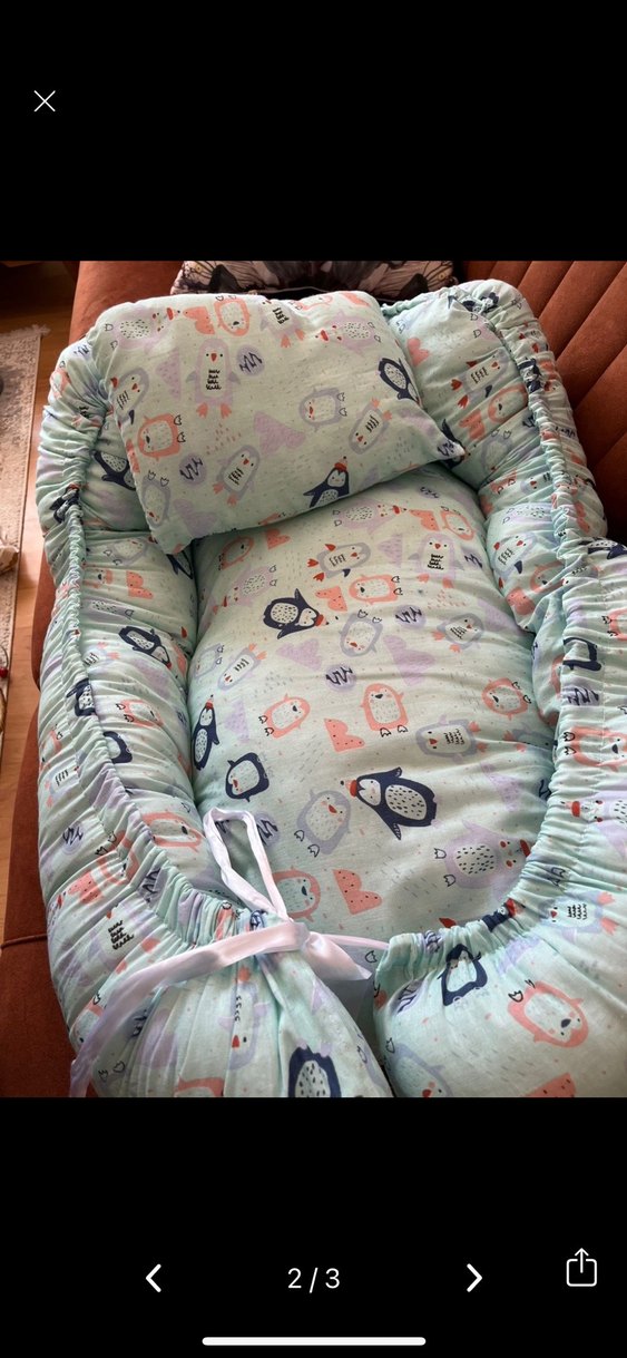 Renkli Baskılı Bebek Yatak Seti - Görsel 3