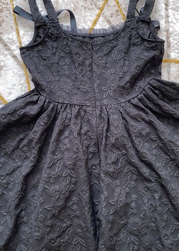 Kahverengi Siyah Gotik Midi Elbise - Görsel 5