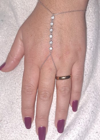 Gümüş 925 Ayar Şahmeran/Kadın El Zinciri - Görsel 6