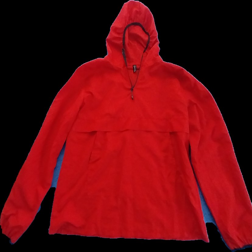 Kadın Kırmızı Kapşonlu Spor Rüzgarlık - Görsel 4