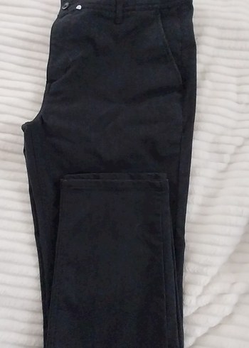 Siyah Kemerli Erkek Denim Pantolon - Görsel 2