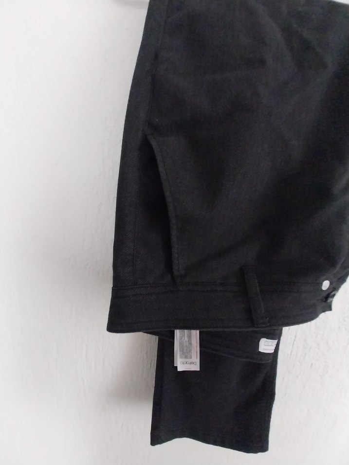 Siyah Kemerli Erkek Denim Pantolon - Görsel 5