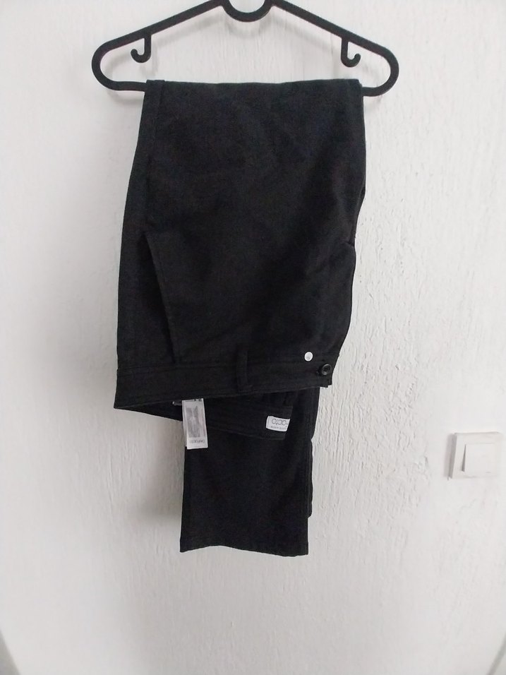 Siyah Kemerli Erkek Denim Pantolon - Görsel 4