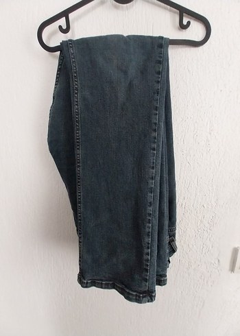 Koyu Mavi Düğmeli Erkek Kot Pantolon - Görsel 7