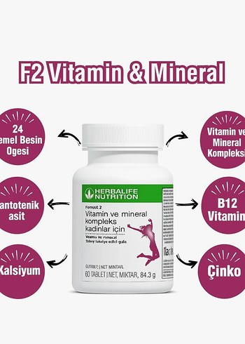 Herbalife Vitamin ve Mineral Kompleks Kadınlar İçin - Görsel 2