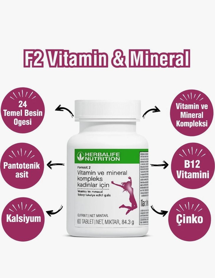 Herbalife Vitamin ve Mineral Kompleks Kadınlar İçin - Görsel 2