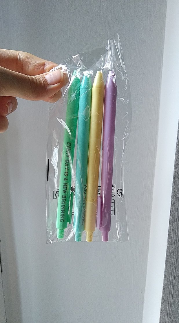 Pastel Renkli 4'lü Tükenmez Kalem Seti - Görsel 2