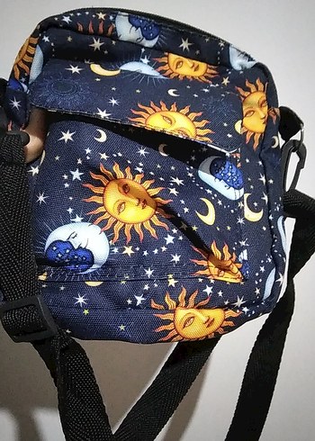 Ay ve Güneş Desenli çocuk Omuz Çantası - Görsel 2