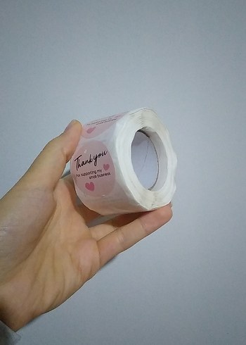 hediye Paketlerin üstüne teşekkür etiketi - Görsel 2