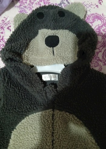 Gri Örgü Bebek Tulumu - Görsel 3