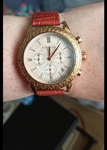 Altın Renkli PATEK PHİLİPPE Klasik Erkek Saat. - Görsel 2