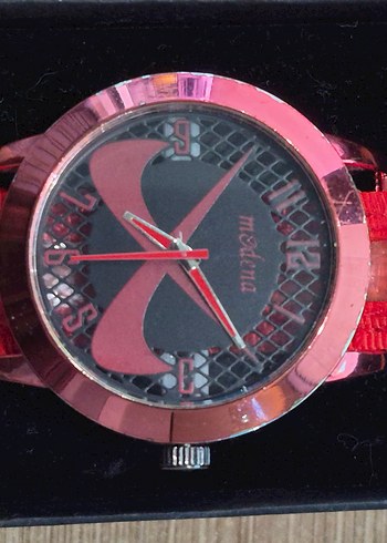 MODENA IŞIKLI KIRMIZI LED KORDONLU KADIN KOL SAATİ.. - Görsel 2