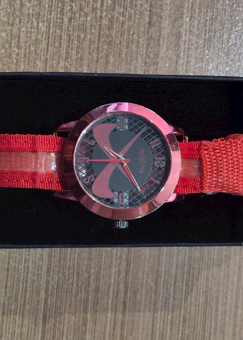 MODENA IŞIKLI KIRMIZI LED KORDONLU KADIN KOL SAATİ.. - Görsel 3