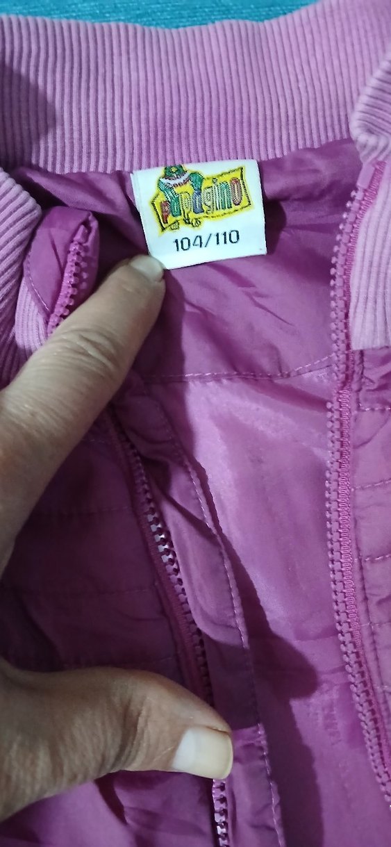 Kız Çocuk Mor Düğmeli Yelek - Görsel 5