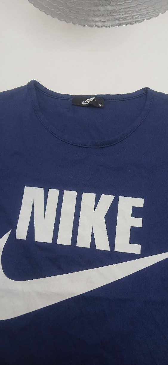Nike Kız erkek  Çocuk Mavi Kısa Kollu Tişört - Görsel 2