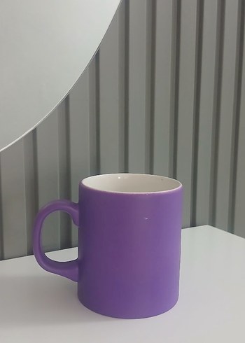 Pastel Mor Seramik Kupa - Görsel 4