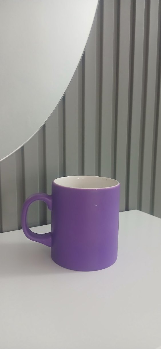 Pastel Mor Seramik Kupa - Görsel 4