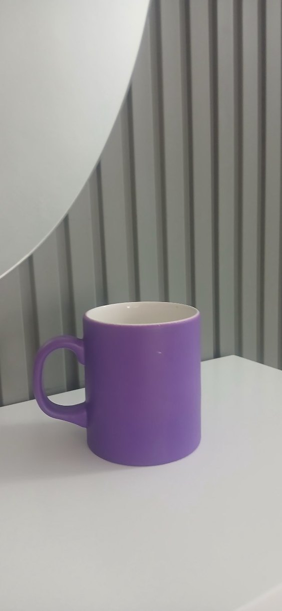 Pastel Mor Seramik Kupa - Görsel 3