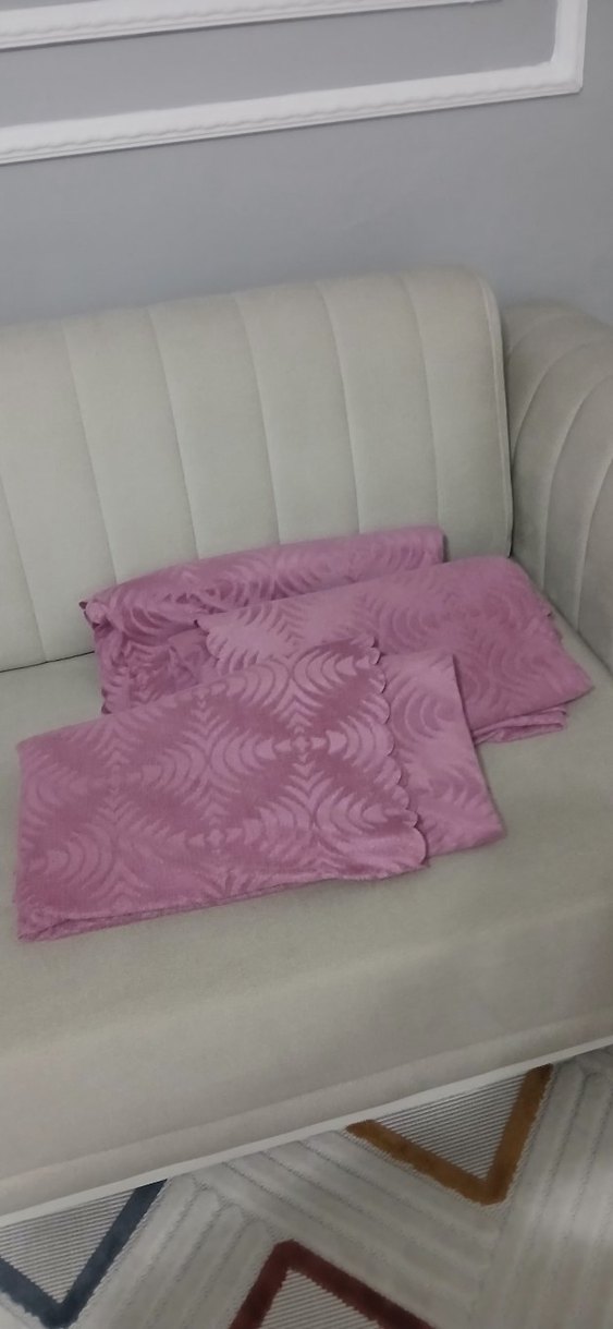 Dalga Desenli 3 lü,Yumuşak kanepe örtüsü - Görsel 2