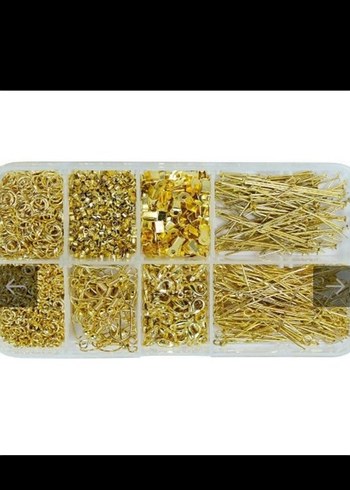 Altın Renkli Takı yapım  Seti - Görsel 2