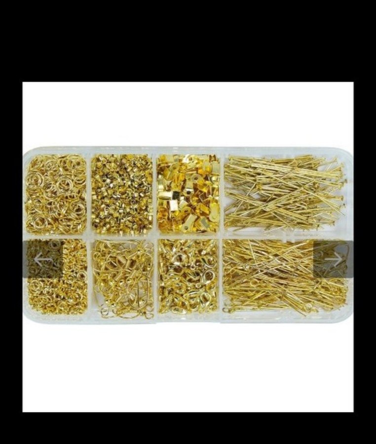 Altın Renkli Takı yapım  Seti - Görsel 2