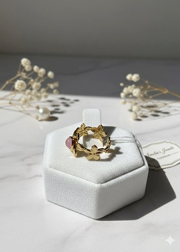 3LÜ ZİKZAK ÇELİK AJDA VE YÜZÜK - Görsel 2