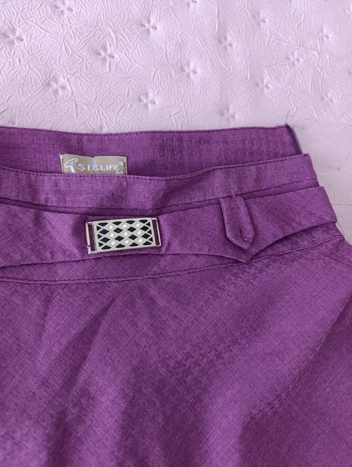 Mor Uzun Salaş Etek - Görsel 3