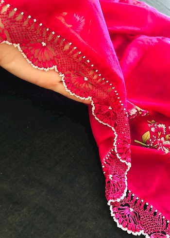 yazma iğne oyası tığ oyasi - Görsel 12