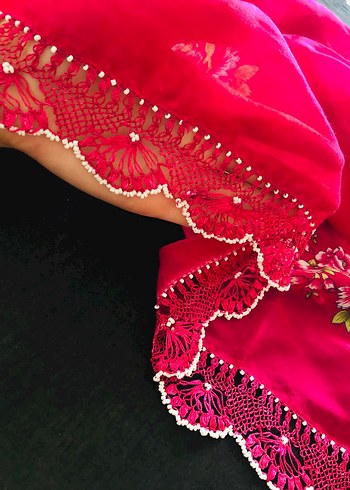 yazma iğne oyası tığ oyasi - Görsel 11