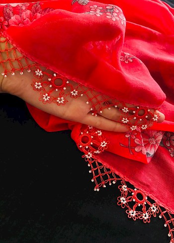 yazma iğne oyası tığ oyasi - Görsel 3